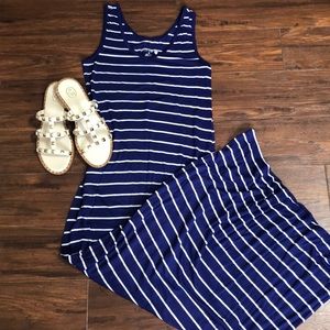 Striped maxi dress